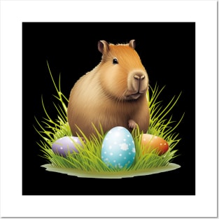 Easter Capybara Posters and Art